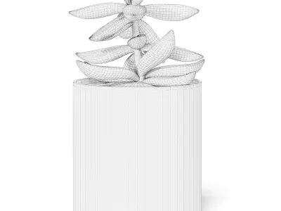 Plant 3D Model in Metal Pot 3D model purchase