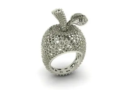 apple ring  Free 3D print model