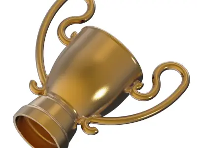 Premium Championship Trophy 3D print model