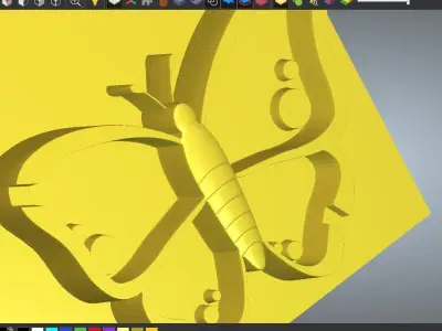 BUTTERFLY ASHTRAY Free 3D print model