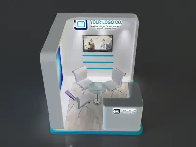Booth Exhibition Stand a655a 3D model