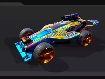 TECNOROADS - Pack 01 Low-poly 3D model