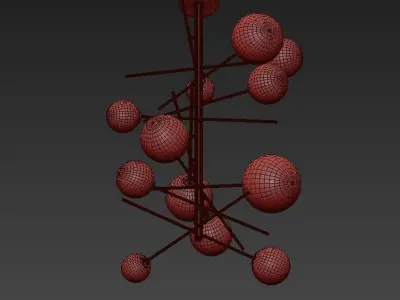 Globo Chandelier 3D model