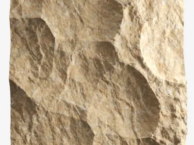 309-RockPanel piece of rock 3D model
