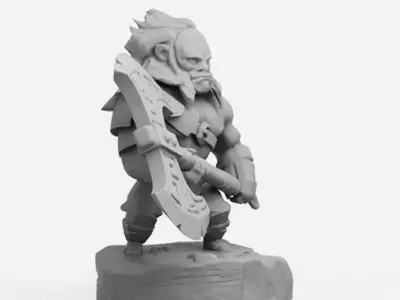 Axe Chibi - DOTA 2 - 3D Print Collection 3D print model