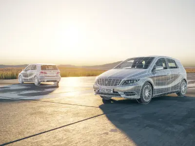 Small hatchback unbranded 3D model