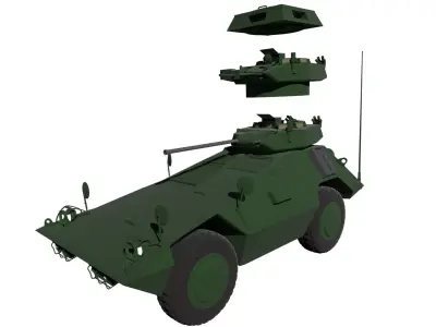 Cadillac Gage Commando Scout 3D model