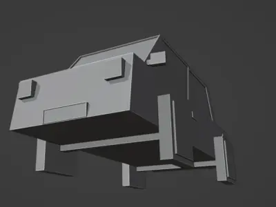 Low-Poly Car Free low-poly 3D model buy