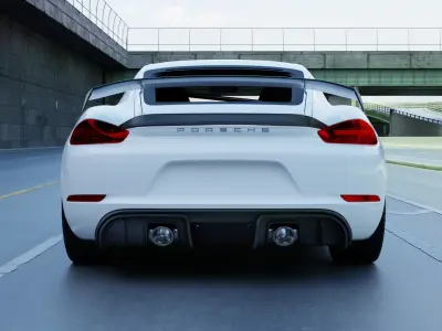 2020 Porsche 718 Cayman GT4 3D model