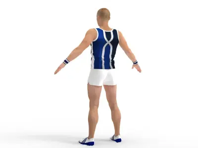 Athlete Runner 3D model