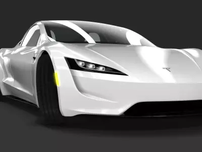 Tesla Roadster Free 3D model