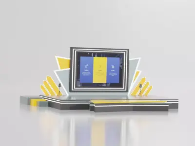 Event Stage or Podium Model 3D model