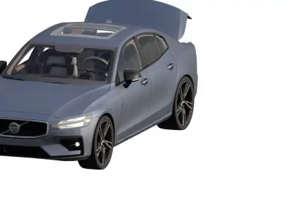 Volvo s60 with interior 3D model