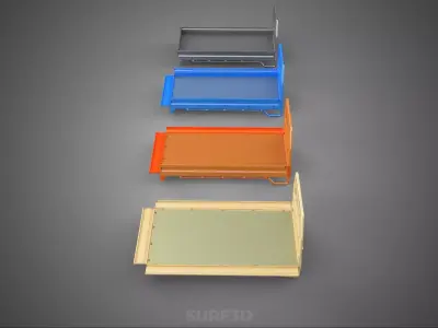 STANDARD DROP SIDE BED BODY GATE DOOR PICKUP TRUCK WIDE DECK CAR 3D model