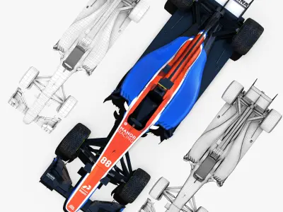 Manor MRT05 Car Low-poly 3D model