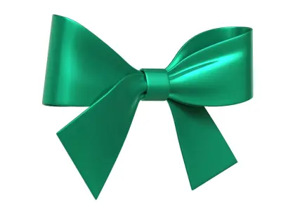 Christmas Bow Ribbon 81 Low-poly 3D model