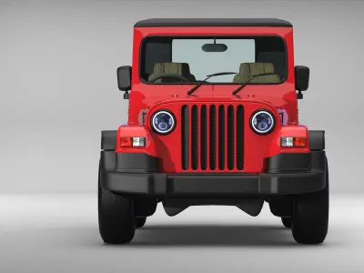 MAHINDRA  THAR  JEEP Low-poly 3D model