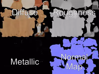 Traditional Dress Character Model Pack Low-poly 3D model