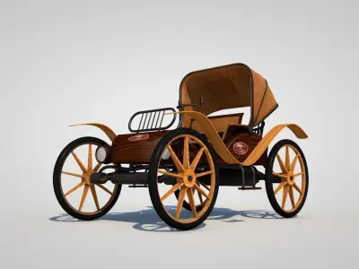 Antique Car 3D model