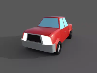 Little Car Free low-poly 3D model