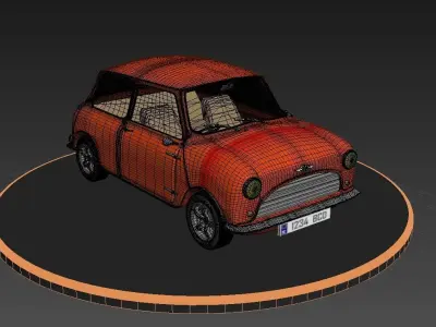 Austin Mini 1967 Car 3d Model 3D model