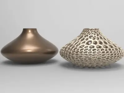 Vase Voronoi 57 3D print model