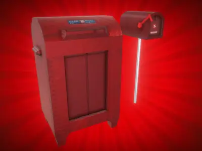 Canadian mailbox Free low-poly 3D model