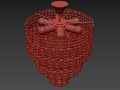 Chandelier Napoli E 1 5 38 501 G 3D model