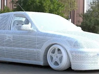 honda civic ferio 3D model