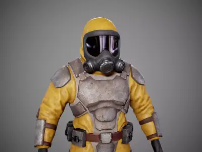 Hamzat suit  Low-poly 3D model