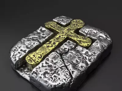 Pendant jewelry Jesus cross vol3  3D print model