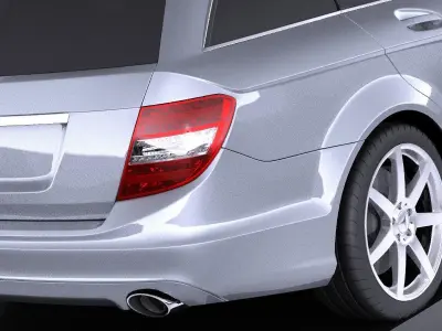 Mercedes-Benz C class Estate 2012 VRAY 3D model
