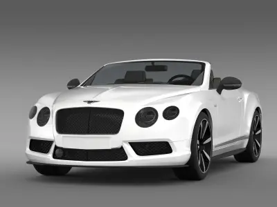 Bentley Continental GT V8 S Convertible 2014 3D model
