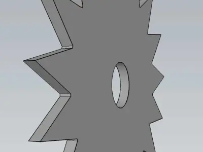 Mechanical Gear Wheel For Engineering Work 3D model