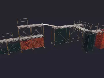 Scaffolding Low-poly 3D model buy