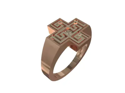 Unisex 3D Model Ring Free 3D print model