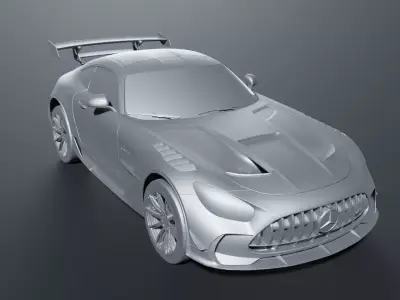 Mercedes AMG GT Blackseries - Car Model 3D print model
