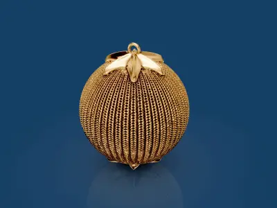 Knitted Christmas Ball 3D print model