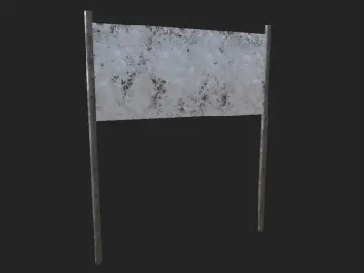 Cargo Area Sign Free 3D model