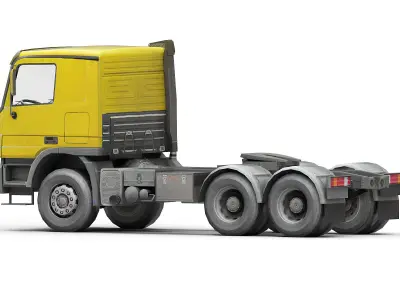 Heavy truck Low-poly 3D model by megagers