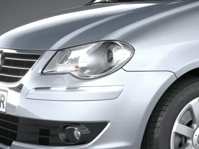 Volkswagen Touran 2007-2011 3D model