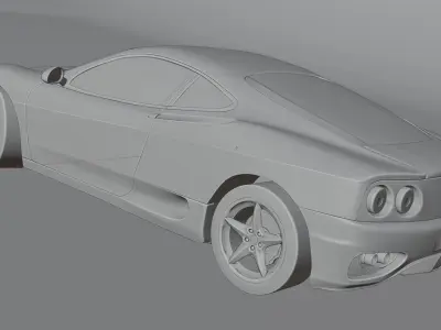 Ferrari 360 Modena 1999  Low-poly 3D model