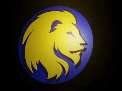 Lion Golden 3D model