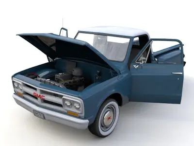 GMC C10 PICKUP STEPSIDE 1967 3D model
