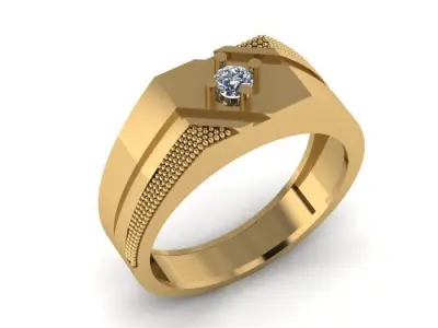 man daimond ring 3D print model