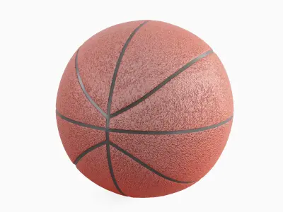 Basketball Ball 4K 02 3D model