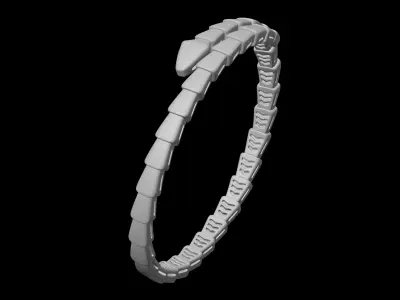 BULGARI - SERPENTI VIPER - BRACELET - ONE COIL VERSION 3D print model