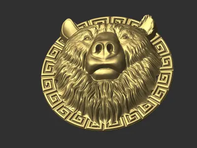 Bear Head 3D print model purchase