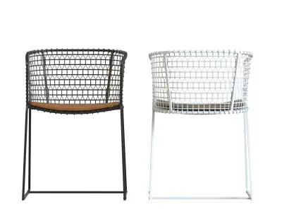 Crate and Barrel - Tig Barrel Dining Chair 3D model