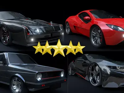 Cars Pack 01 3D model